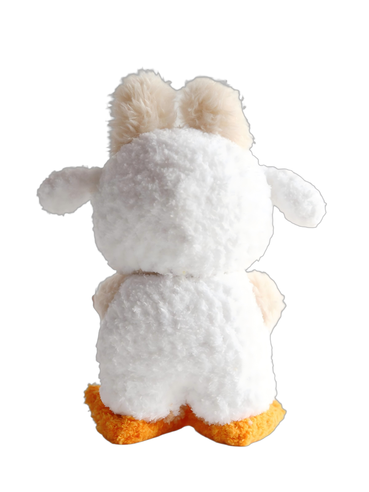 Labubu Plush Duck Outfit - White & Orange Edition